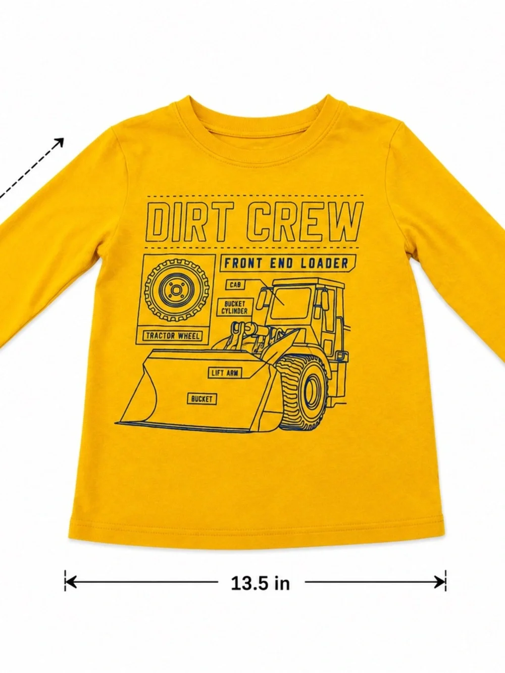 OshKosh Originals 3T Dirt Crew Construction Long Sleeve Shirt
